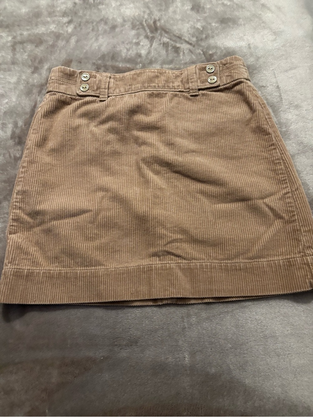 Ann Taylor Corduroy Mini Skirt Women’s Size 0 Brown/Tan - Picture 6 of 9